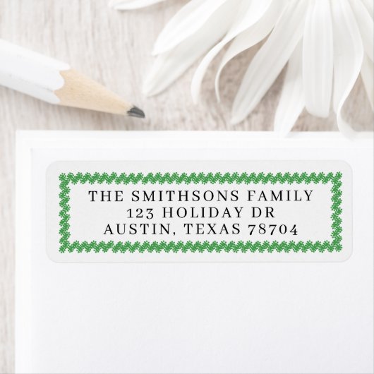 Christmas Wreath Mailing Labels (Insitu)