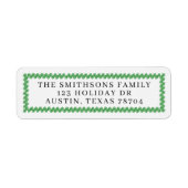 Christmas Wreath Mailing Labels (Vorne)