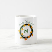 Christmas Wreath Monogram Kaffeetasse (Mittel)
