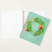Christmas Wreath Monogram Light Aquamarin Planer (Anzeige)