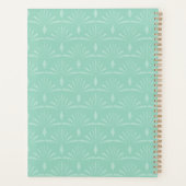 Christmas Wreath Monogram Light Aquamarin Planer (Rückseite)