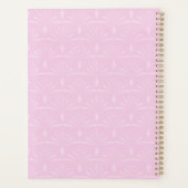Christmas Wreath Monogram Pink Planer (Rückseite)