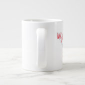 Christmas Wreath Mug – Festive Holiday Cocoa & Cof Jumbo-Tasse (Rückseite)