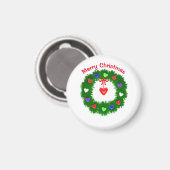 Christmas Wreath of Hearts Magnet (Vorderseite/Rückseite)