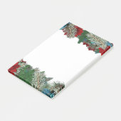 Christmas Wreath Poinsettias Garland Post-It Notes Post-it Klebezettel (angewinkelt)