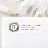 Christmas Wreath Return Address Labels (Insitu)