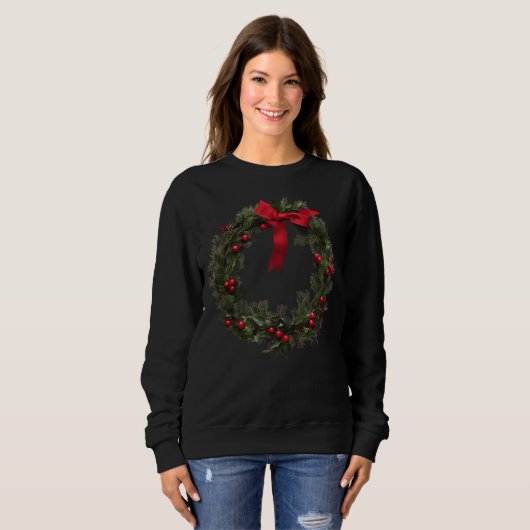 CHRISTMAS WREATH SWEATSHIRT (Vorne ganz)