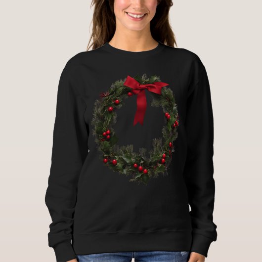 CHRISTMAS WREATH SWEATSHIRT (Vorderseite)