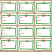 Christmas Wreath 'To and From' Sticker Labels