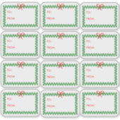 Christmas Wreath 'To and From' Sticker Labels (Vorderseite)