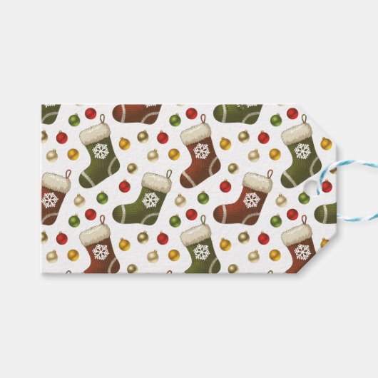 Christmas Wreaths Geschenkanhänger (Vorderseite (Horizontal))