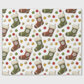 Christmas Wreaths Geschenkpapier (Flach)