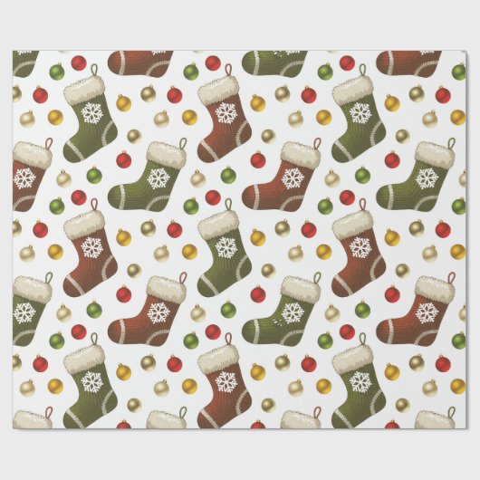 Christmas Wreaths Geschenkpapier (Flach)