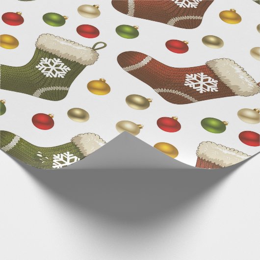 Christmas Wreaths Geschenkpapier (Ecke)