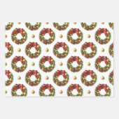 Christmas Wreaths Geschenkpapier Set (Vorderseite 3)