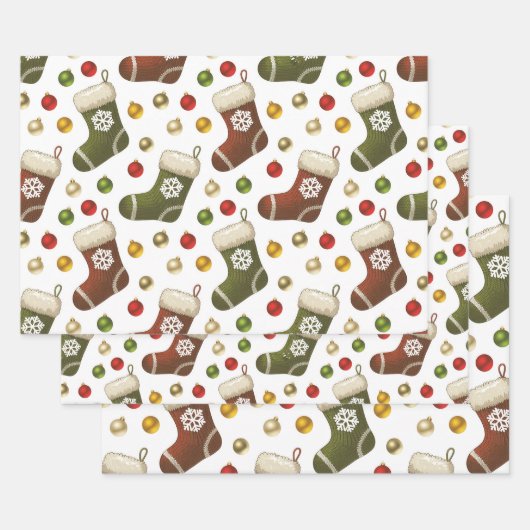 Christmas Wreaths Geschenkpapier Set (Set)