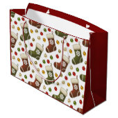Christmas Wreaths Große Geschenktüte (Rückseite Schrägansicht)