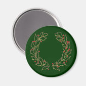 Christmas Wreaths Magnet (Vorderseite/Rückseite)