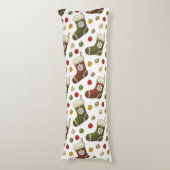 Christmas Wreaths Seitenschläferkissen (Vorderseite Vertikal)