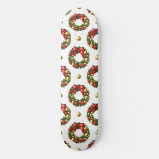 Christmas Wreaths Skateboard (Vorderseite)