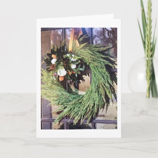 CHRISTMAS WÜNSCHT FREUNDEN KARTE (Vorderseite)