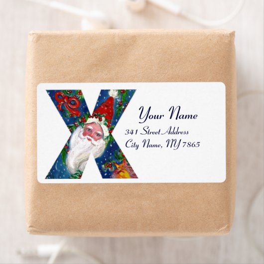 CHRISTMAS X SCHREIBEN / SANTA CLAUS MIT ROtem RIBB (Insitu)