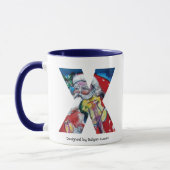 CHRISTMAS X SCHREIBEN / SANTA MIT VIOLIN MONOGRAM TASSE (Links)