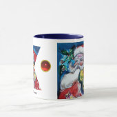 CHRISTMAS X SCHREIBEN / SANTA MIT VIOLIN MONOGRAM TASSE (Zentrum)