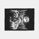 Christmas Xmas Holiday Funny Cat Taking Selfie Rac Fleecedecke (Vorderseite (Horizontal))