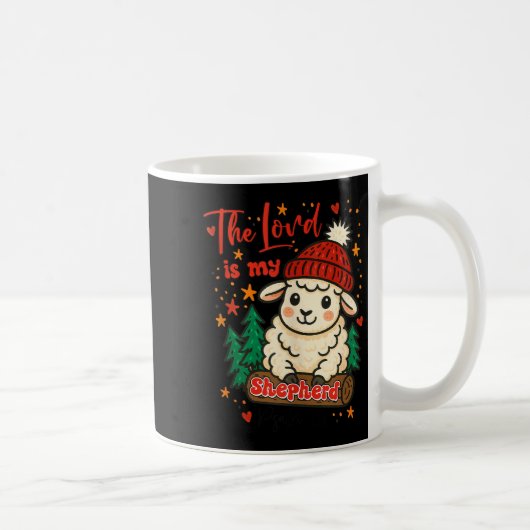 Christmas Xmas Vibes Christian The Lord Is My Shep Kaffeetasse (Rechts)