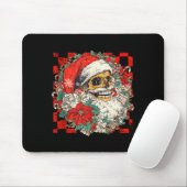 Christmas Xmas Vibes Skull Santa Lover Mistletoe H Mousepad (Mit Mouse)