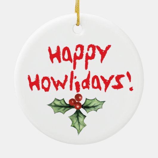 Christmas Xoloitzcuintli Keramik Ornament (Hinten)