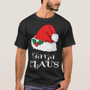 Christmas Yaya Claus Matching Pajama Weihnachtsman T-Shirt
