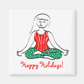 Christmas Yoga Magnet (Vorne)
