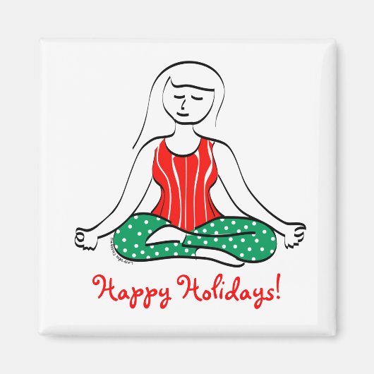 Christmas Yoga Magnet (Vorne)