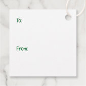 Christmas Yorkie Dogs Geschenkanhänger (Rückseite)