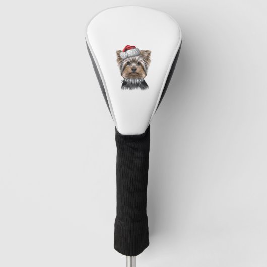 Christmas Yorkie Golf Headcover (Vorderseite)