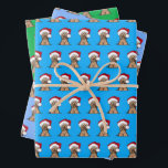 Christmas Yorkie Wrapping Paper Set 3 Blätter<br><div class="desc">KiniArt Christmas Yorkie Yorkshire Terrier Art von Contemporary PUP Artist,  Kim Niles. © Kim Niles,  KiniArt™ - ALLE RECHTE VORBEHALTEN</div>