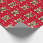 Christmas Yorkshire Terrier auf Tinsel Geschenkpapier (Ecke)
