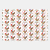 Christmas Yorkshire Terrier Dog Pattern Geschenkpapier Set (Vorderseite)