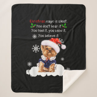 Christmas Yorkshire Terrier Funny Yorkie Puppy Sherpadecke