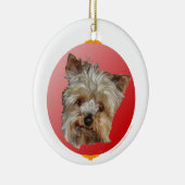 Christmas Yorkshire Terrier Keramik Ornament (Rechts)