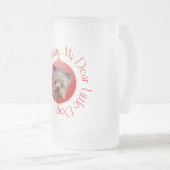Christmas Yorkshire Terrier Mattglas Bierglas (VorderseiteRechts)