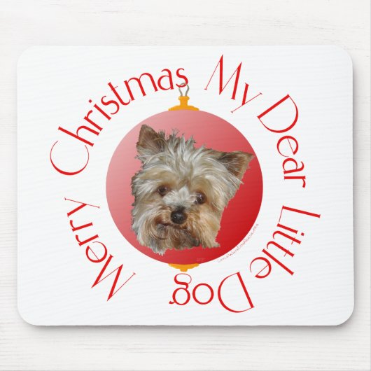 Christmas Yorkshire Terrier Mousepad (Vorne)