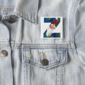 CHRISTMAS Z BRIEF / SANTA RED RIBBON MONOGRAMM BUTTON (Beispiel)