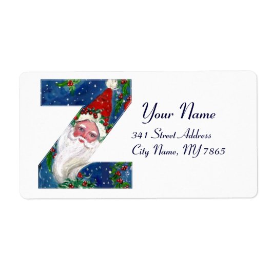 CHRISTMAS Z SCHREIBEN / SANTA CLAUS MIT ROtem RIBB (Vorne)