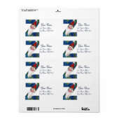 CHRISTMAS Z SCHREIBEN / SANTA CLAUS MIT ROtem RIBB (Vorne)