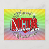 CHRISTMAS Zahnwissenschaft Feiertagspostkarte (Vorderseite)