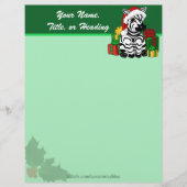 Christmas Zebra Letterhead Briefkopf (Vorderseite)