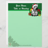 Christmas Zebra Letterhead Briefkopf (Vorne/Hinten)